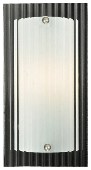6"W Metro Fluted Quadrato Led Wall Sconce