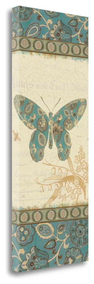 "Natures Pattern II In Blue" By Pela, Giclee Print on Gallery Wrap Canvas