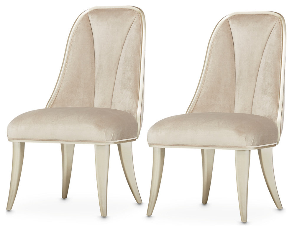Villa Cherie Dining Side Chair, Set of 2 - Hazelnut