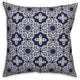 Navy Tile 18x18 Throw Pillow Cover