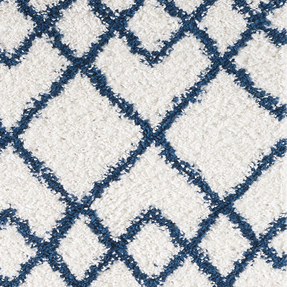 Pax Trends Moroccan Rug, Blue, 2'2" X 7'6" Runner