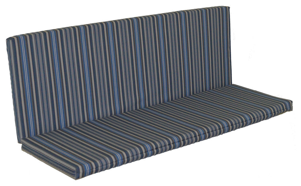 Full Bench Cushion, Blue Stripe, 5 Foot