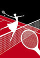 Game of Tennis- Canvas Poster 20" x 30"