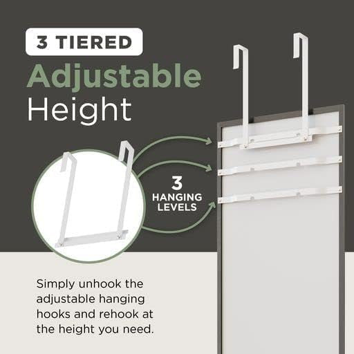 Over The Door Mirror Full Length 13.7"x48" - Aluminum Frame Bathroom