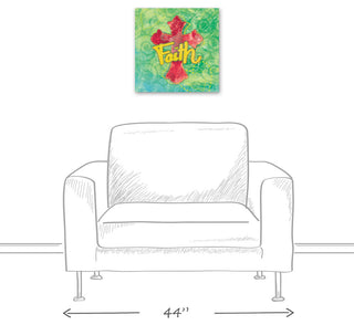 Cross Faith 16x16 Canvas Wall Art
