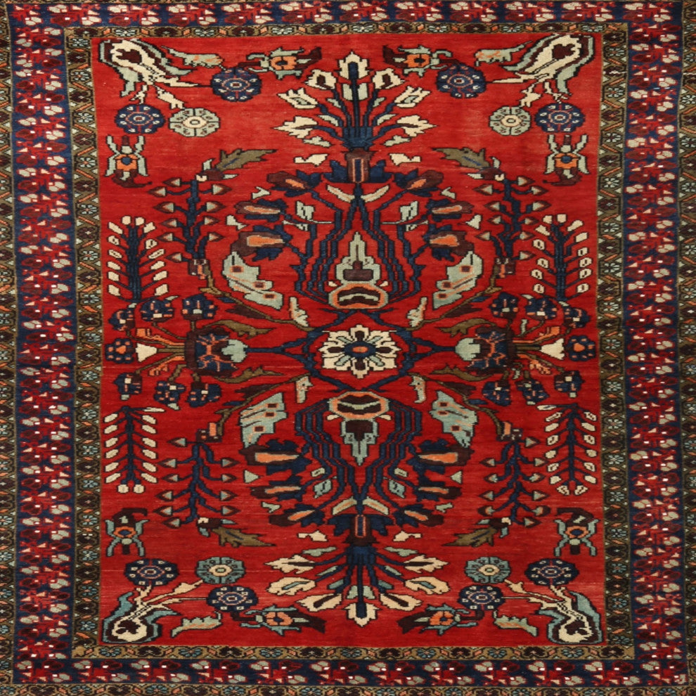 Ahgly Company Indoor Square Traditional Area Rugs, 6' Square