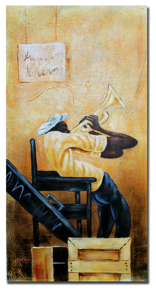 'Urban Jazz' Canvas Art by Antonio