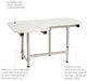Cushion Wall Mount Folding Transfer Shower Seat , 28 Inch, Right-Handed