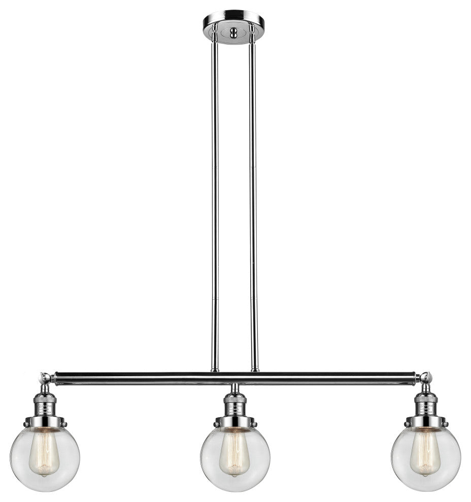 Innovations 213-Pn-S-G202-6-Led 3 Light Dimmable Led 38" Island Light