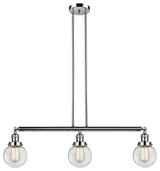 Innovations 213-Pn-S-G202-6-Led 3 Light Dimmable Led 38" Island Light