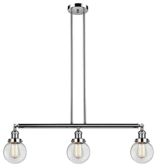 Innovations 213-Pn-S-G202-6-Led 3 Light Dimmable Led 38" Island Light