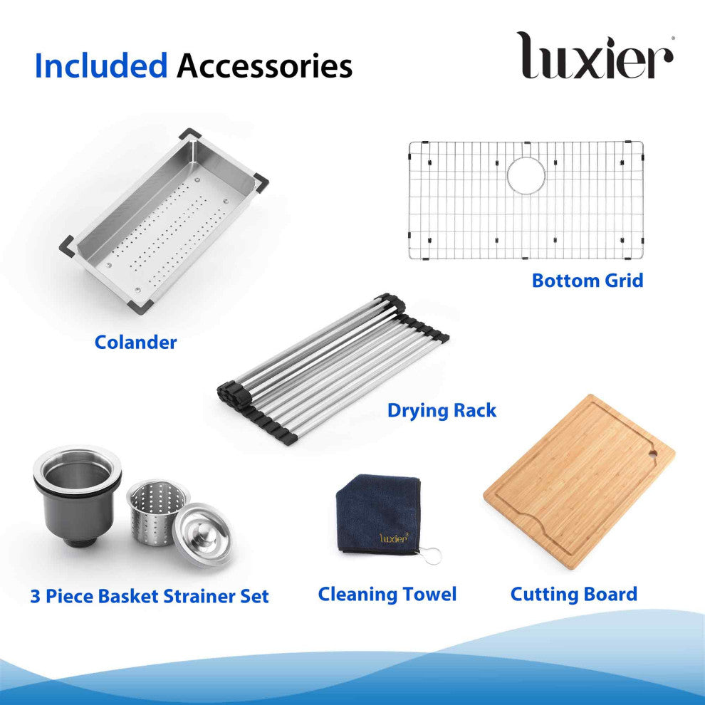 Farmhouse Apron-Front 18-Gauge Stainless Steel Single Bowl Kitchen Sink, 36"