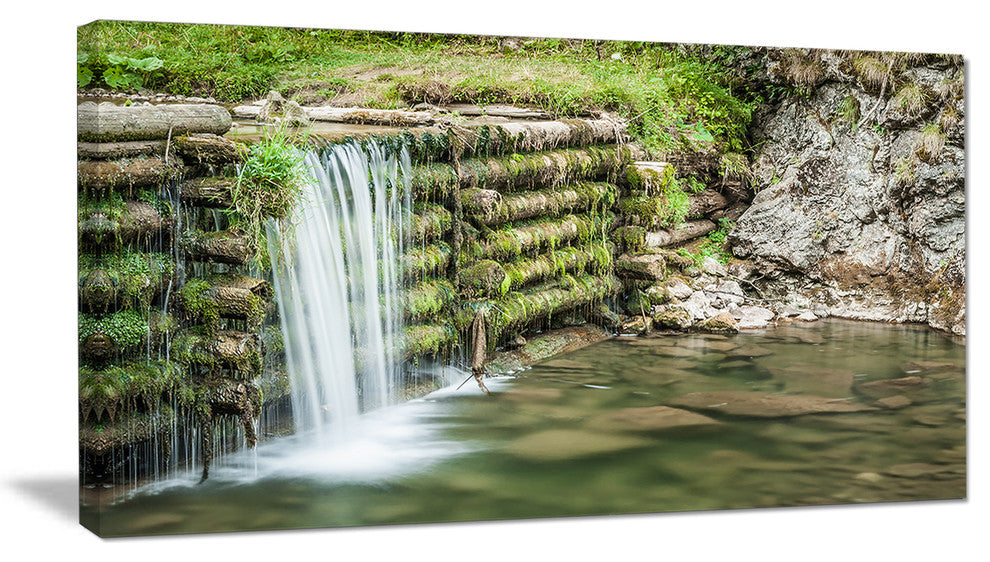 "Fabulous Man-made Waterfall" Wall Art Canvas Print", 32"x16"