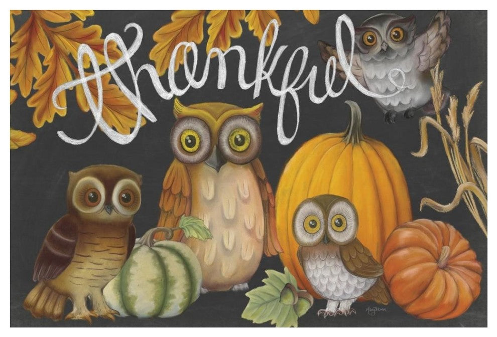 "Harvest Owl III" Digital Paper Print by Mary Urban, 50"x34"