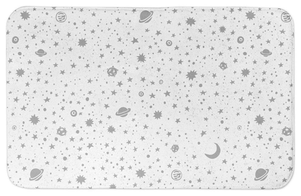 Space Doodle 34x21 Bath Mat