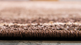 Unique Loom Brown Autumn Foilage 3'3x3'3 Round Rug