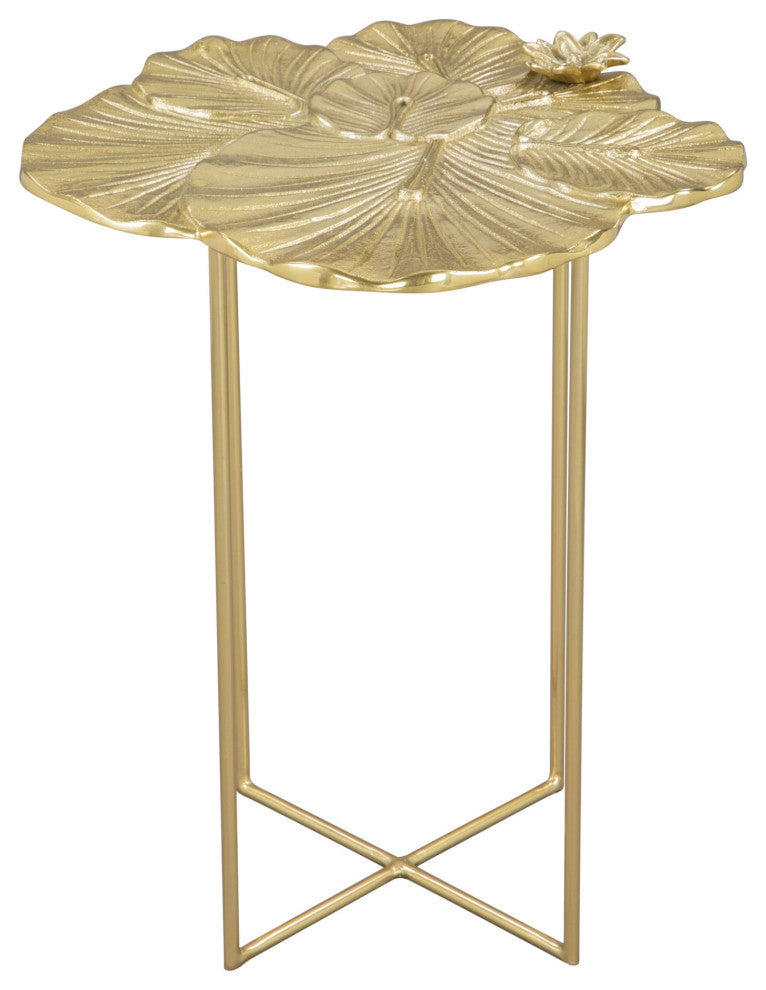 Sofa Side Table, Aluminum, Metal, Gold, Living Lounge Cafe Lobby Hospitality