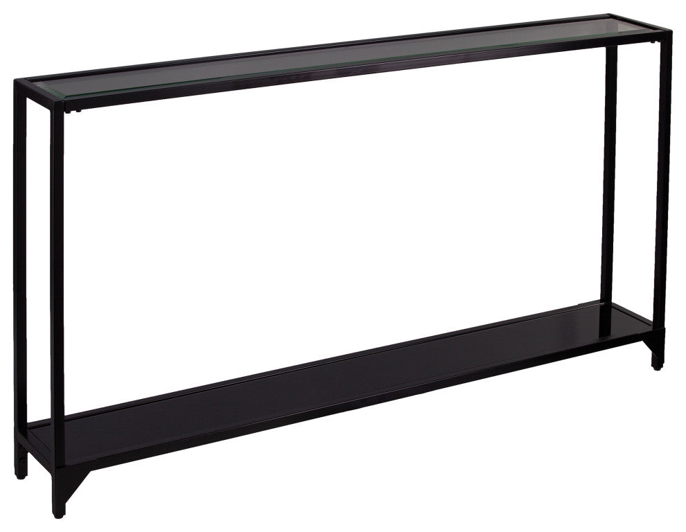 Shirebrook Narrow Metal Console Table - Black