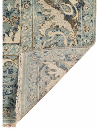 Vintage Pagota Area Rug, Blue, 9' x 12', Bordered