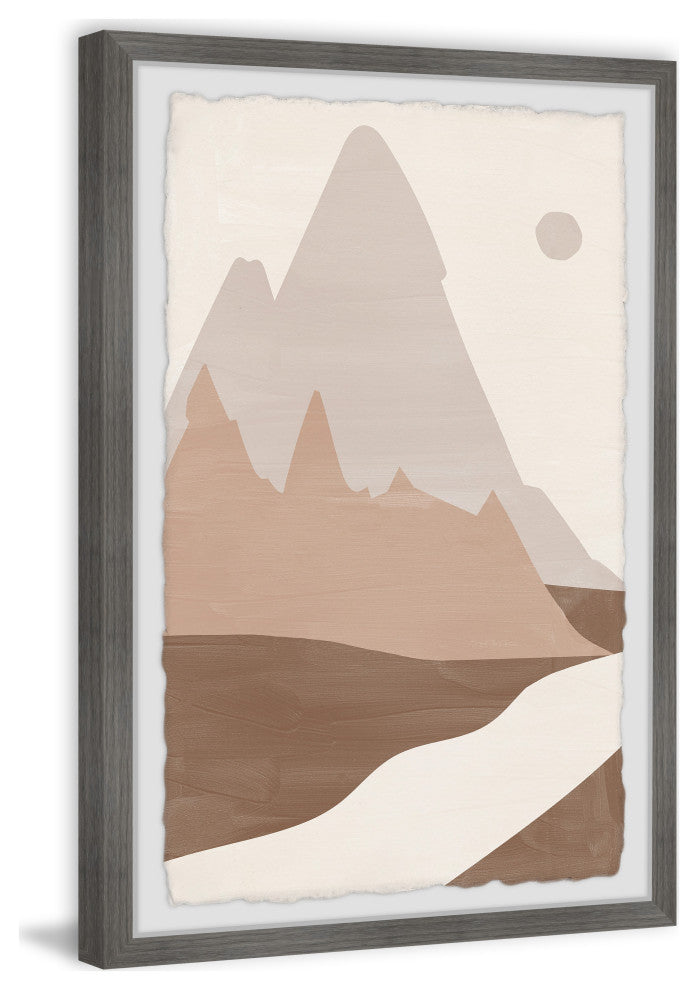 "Triangle Peak" Framed Painting Print, 8x12