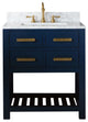Madalyn 24" Monarch Blue Bathroom Vanity With Satin Brass Faucet
