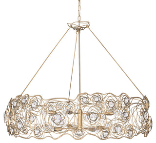 Varaluz 500C08 Ethereal Rose 8 Light 40"W Abstract Drum - Havana Gold Ombre