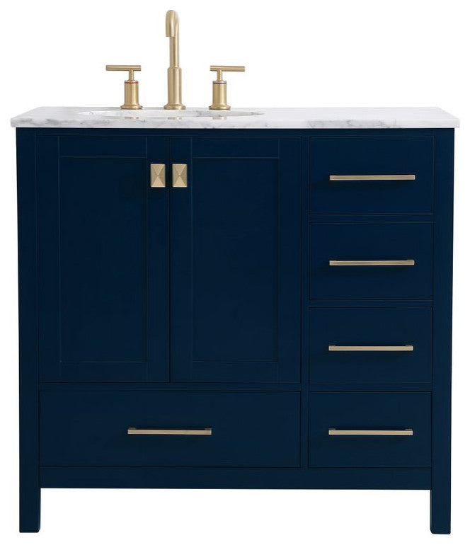 Elegant VF18936BL 36"Single Bathroom Vanity, Blue