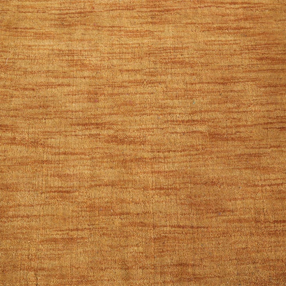 HAND KNOTTED LOOM WOOL ECO-FRIENDLY AREA RUGS-Rectangle,Gold,Solid