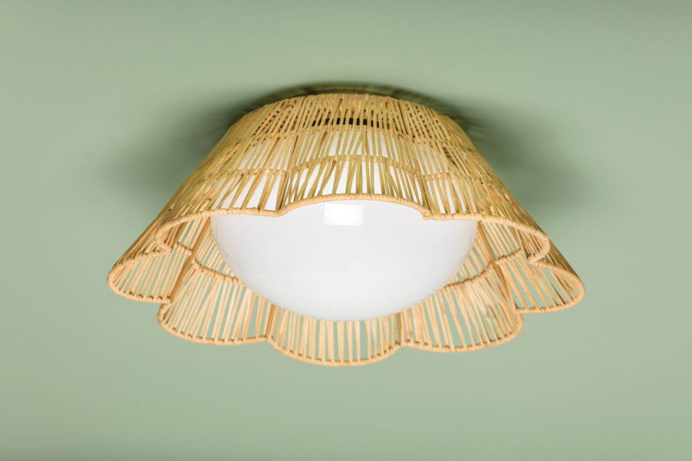 Mitzi Rosa Flush Mount Aged Brass