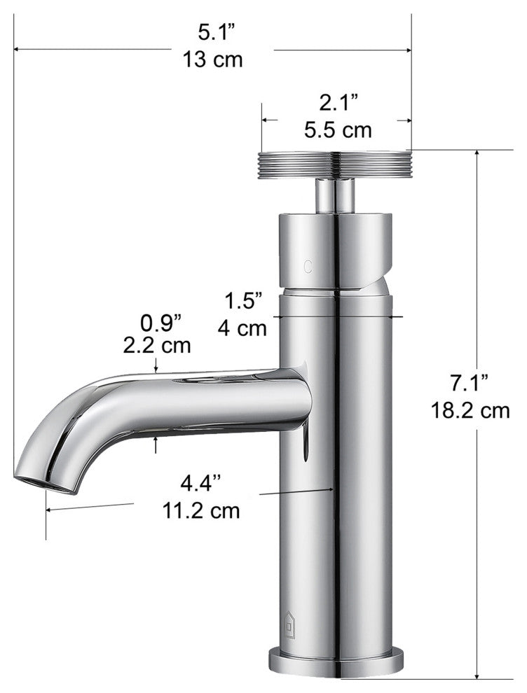 Nova Series Single Lever Bathroom Faucet, Chrome