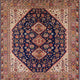 Ahgly Company Indoor Square Mid-Century Modern Area Rugs, 5' Square
