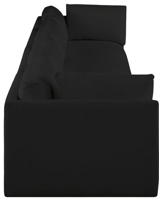 Ease Fabric Upholstered Modular Sofa, Black