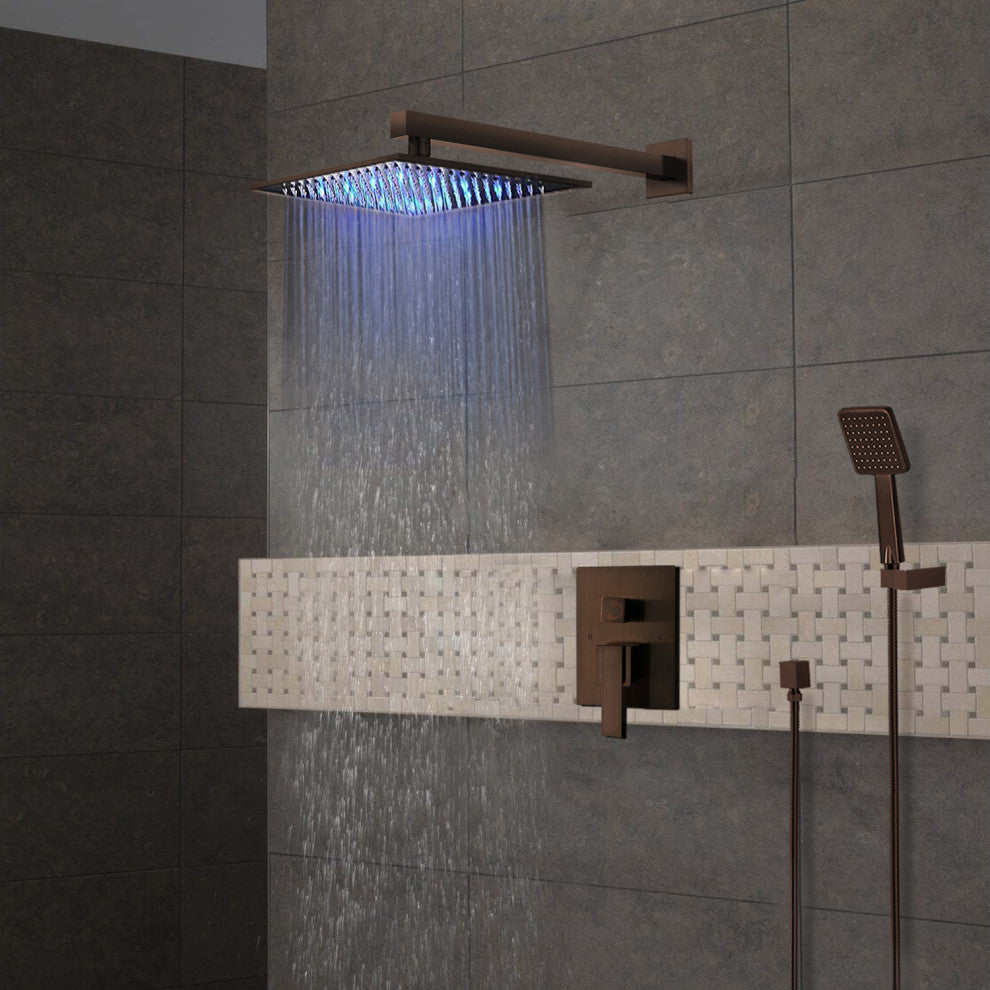 Rivera Oil Rubbed Bronze LED Shower Set