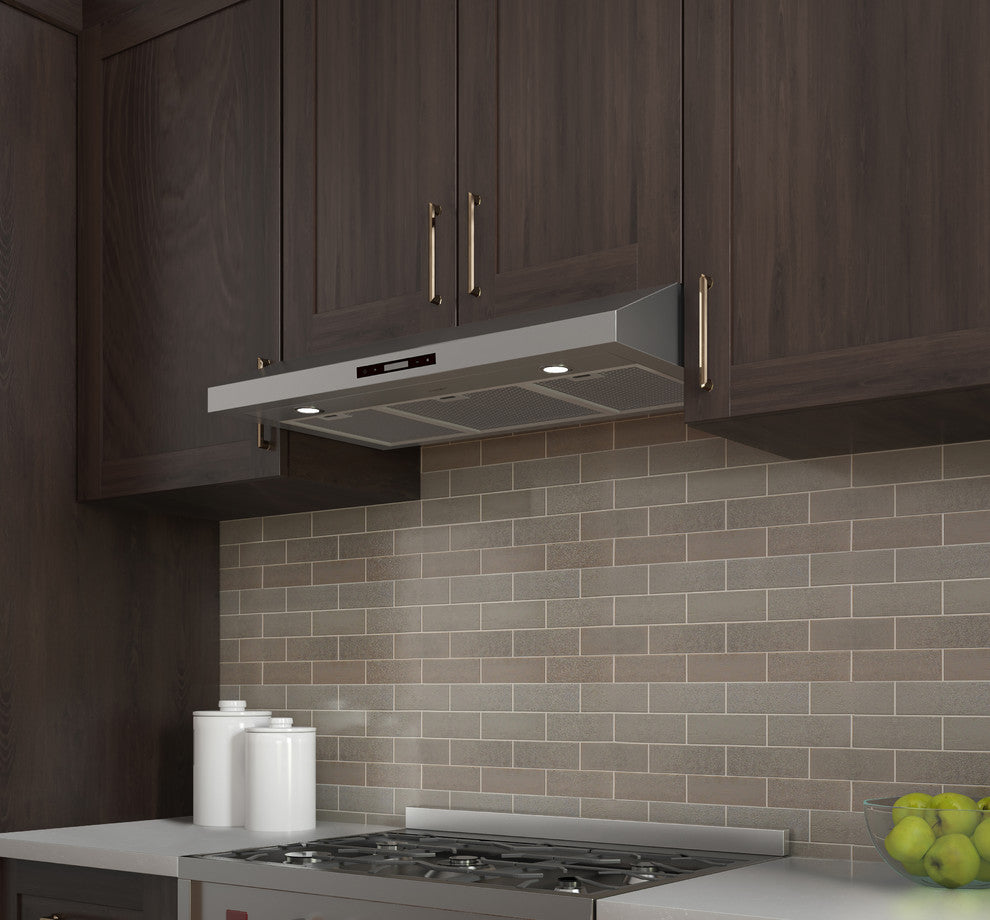 Slim Stainless Steel Under Cabinet Range Hood, 36"