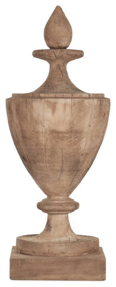 Wooden Finial Urn
