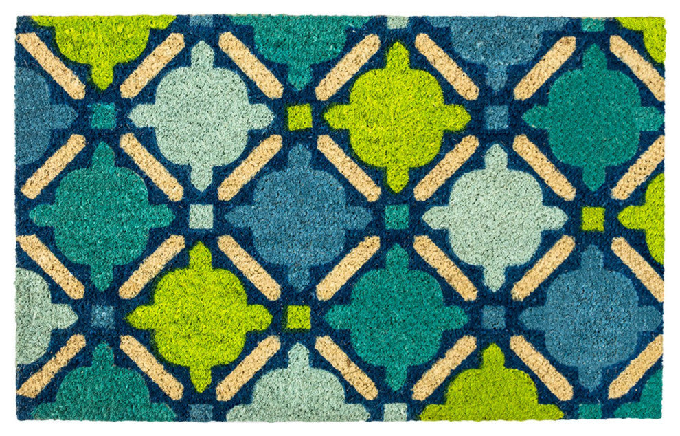 Blue Mosaic Doormat