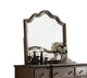 Distressed Gray Finish Beveled Wall Mirror