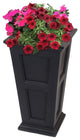 Mayne Fairfield 28" Tall Traditional Plastic Planter in Black