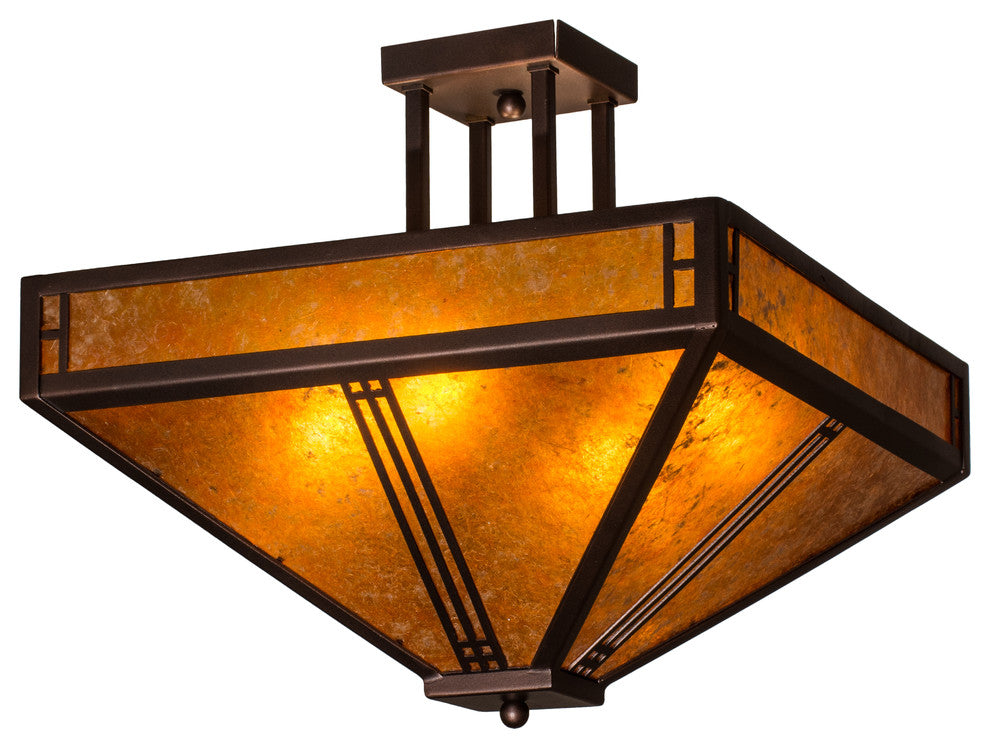 18Sq Prairie Loft Semi-Flushmount