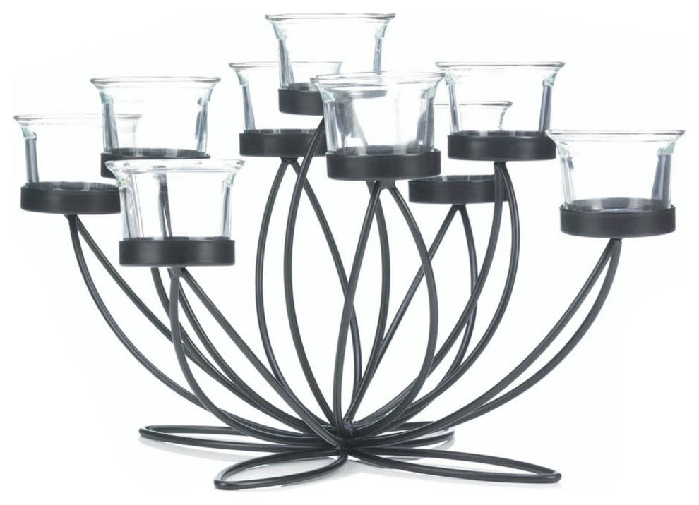 Iron Bloom Candle Centerpiece