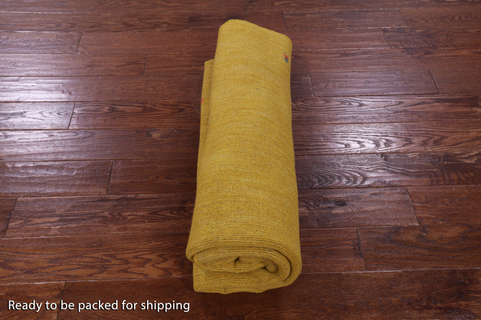 6' Round Persian Gabbeh Hand Knotted Wool Rug - Q15154