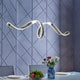 Copenhagen Dimmable Integrated LED Chandelier, Chrome, Smart Dimmer Included