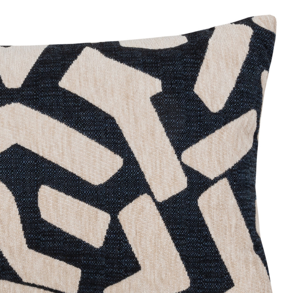 Fascination Indigo Indoor/Outdoor Performance Pillow, 12"x20"