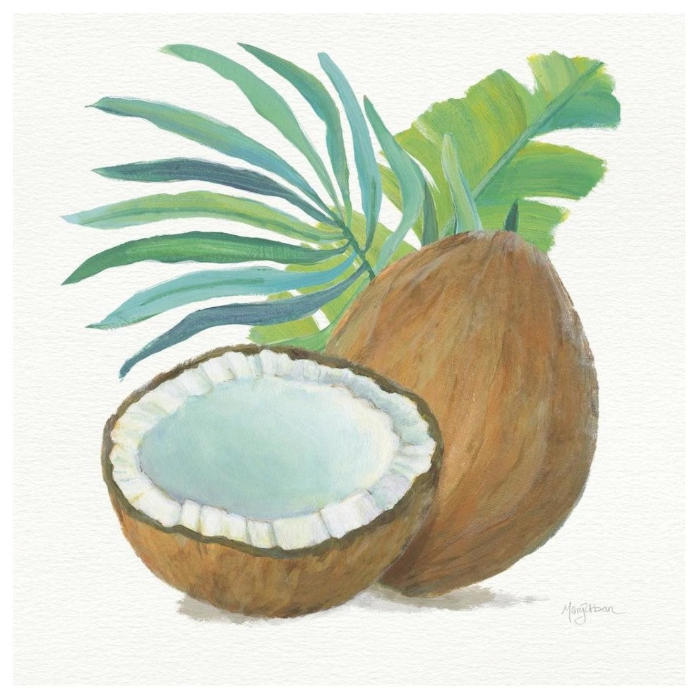 "Coconut Palm III" Digital Paper Print by Mary Urban, 38"x38"