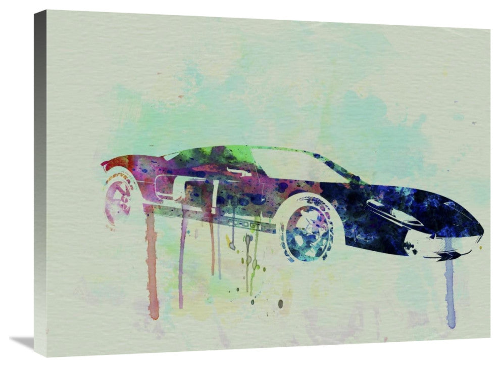 "Ford GT Watercolor 2" Fine Art Print