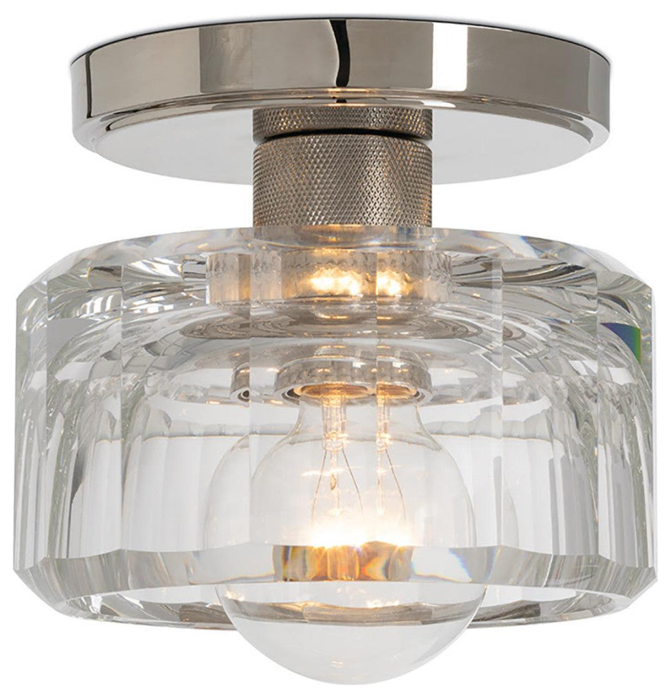 Bijoux Crystal Flush Mount, Nickel