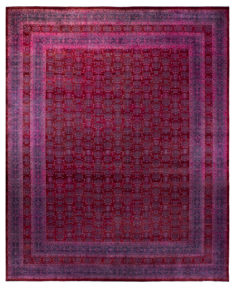 Fine Vibrance, One-of-a-Kind Handmade Area Rug Red, 15'3"x12'2"
