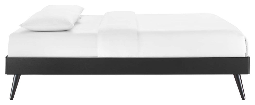 Margo Queen Wood Platform Bed Frame Black