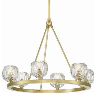 Crystorama Lighting Group ARA-10264 Aragon 6 Light 24"W LED - Soft Brass