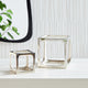 Cubist Silver Sculptures, Set of 2